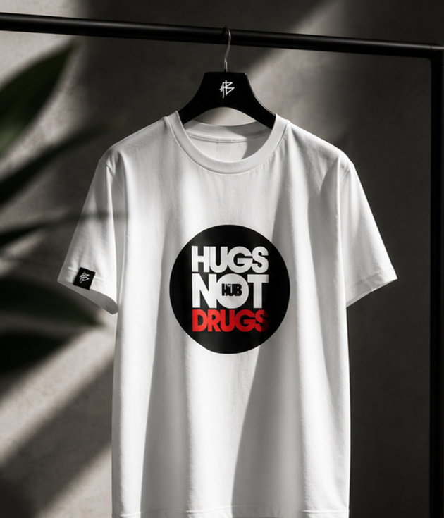 Projects Bakery x The HUB – Hugs Not Drugs Tee