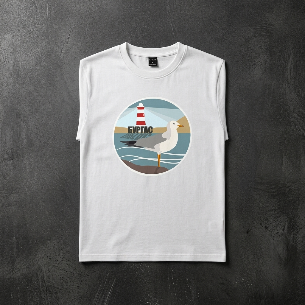 Projects Bakery x Burgas – Gull Tee - Image 4