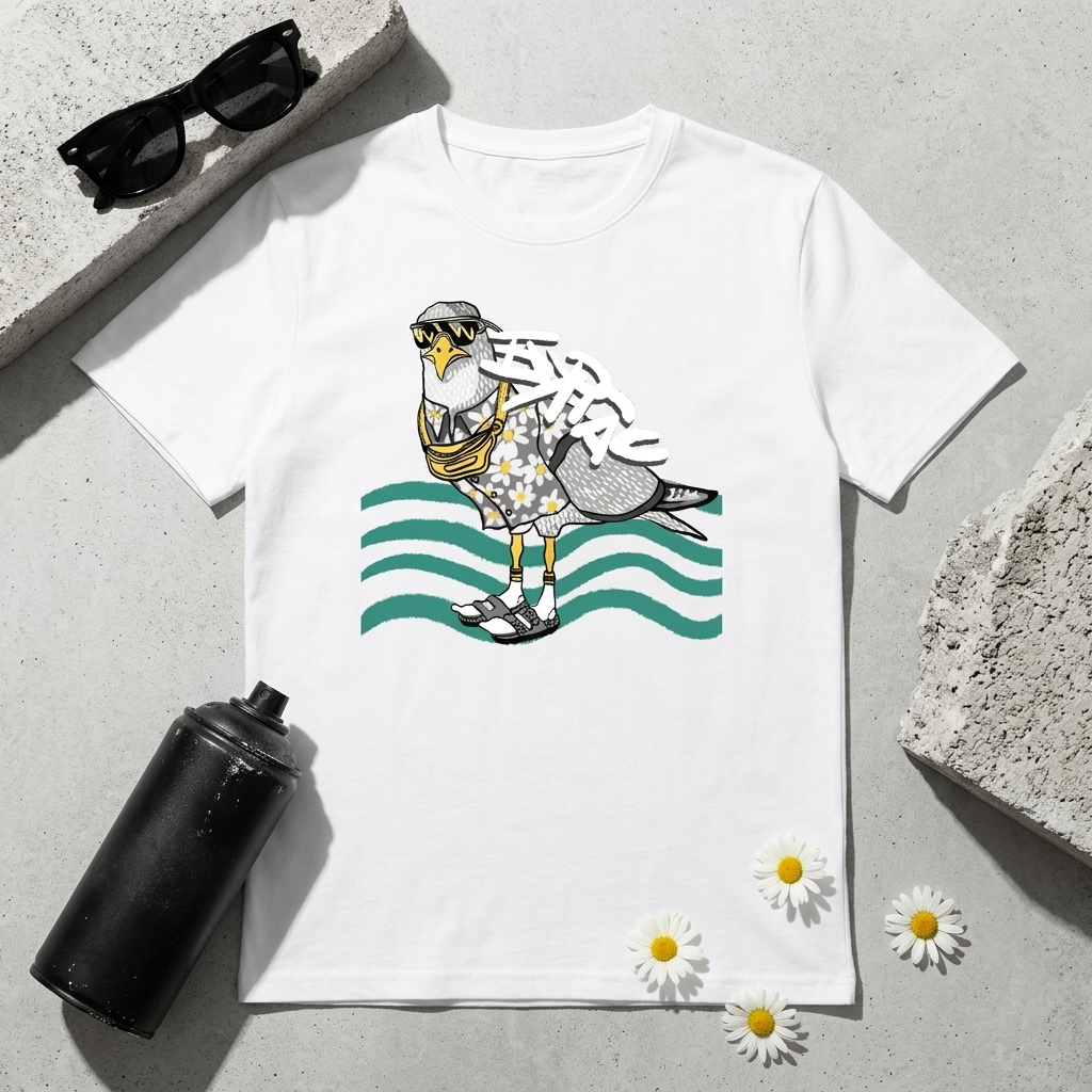 Projects Bakery x Burgas – Seagull Tee - Image 3