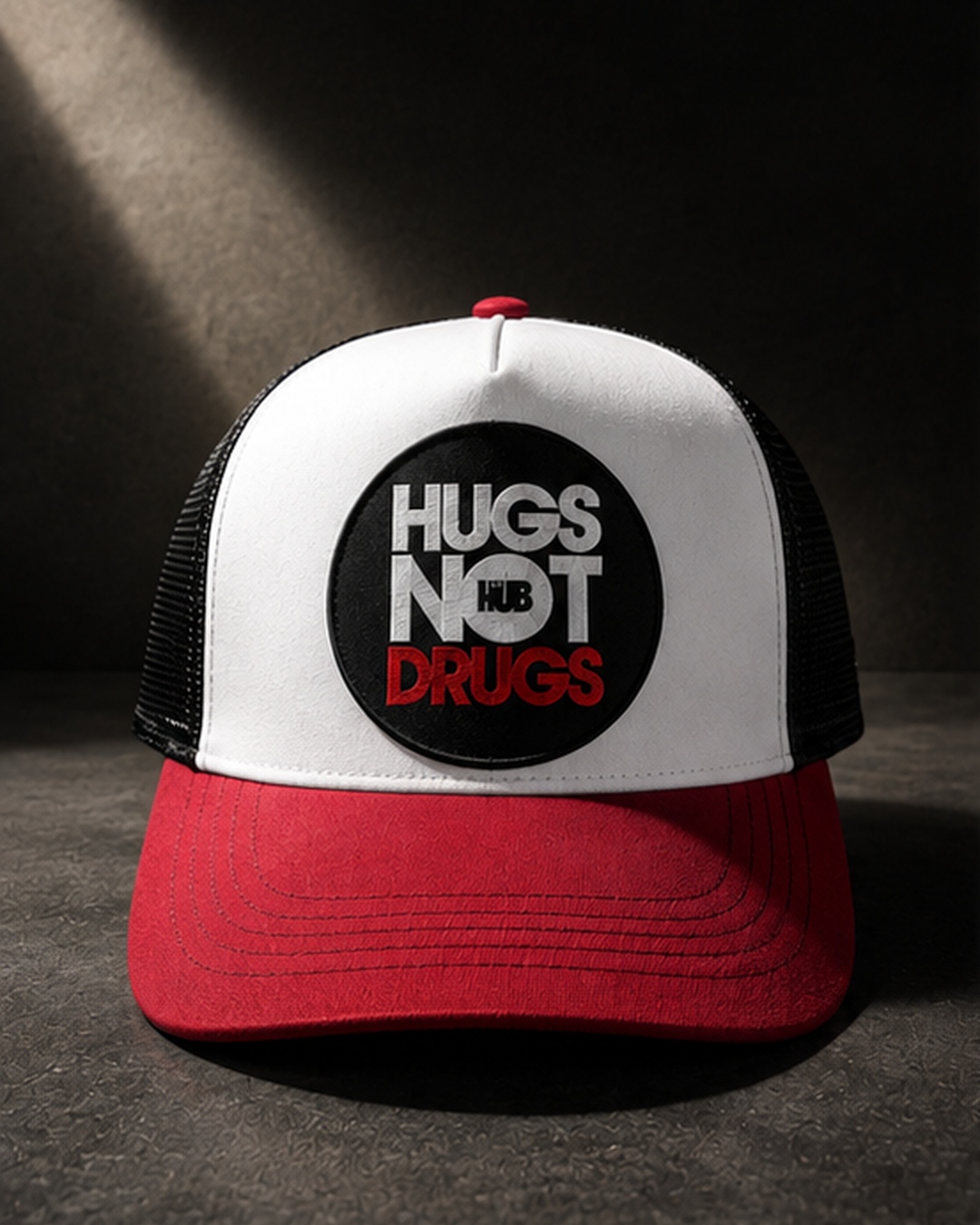 Projects Bakery x The HUB – Hugs Not Drugs Cap - Image 2