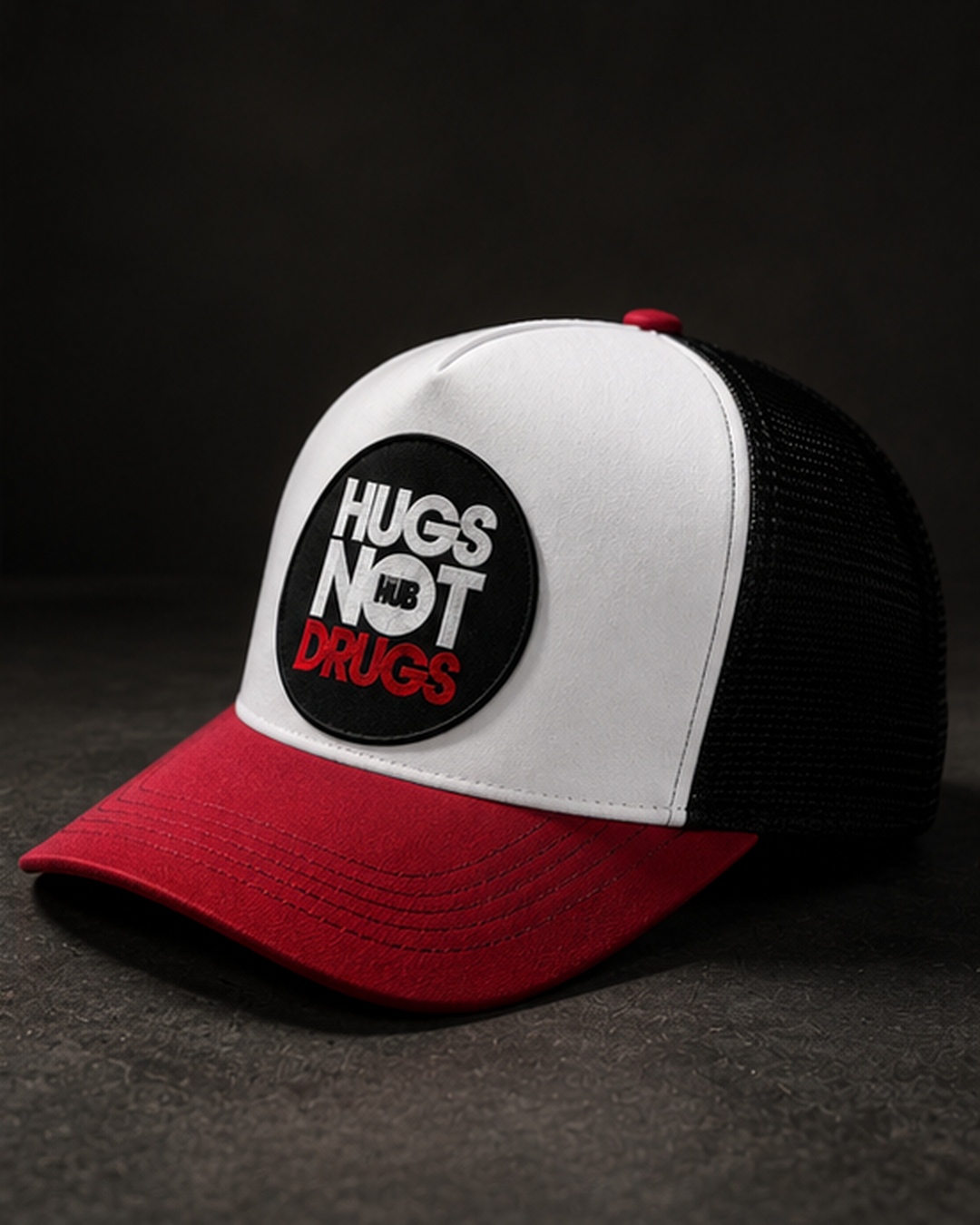 Projects Bakery x The HUB – Hugs Not Drugs Cap - Image 3